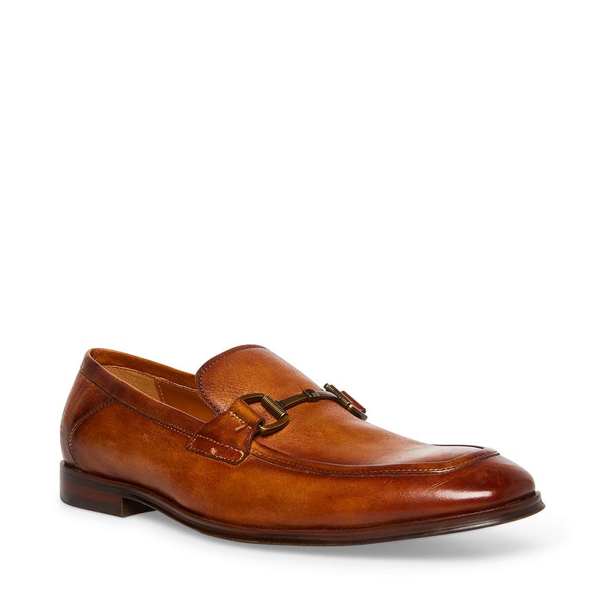 Steve Madden AAHRON Férfi Loafer Cipő Barna | 815XQYNEH