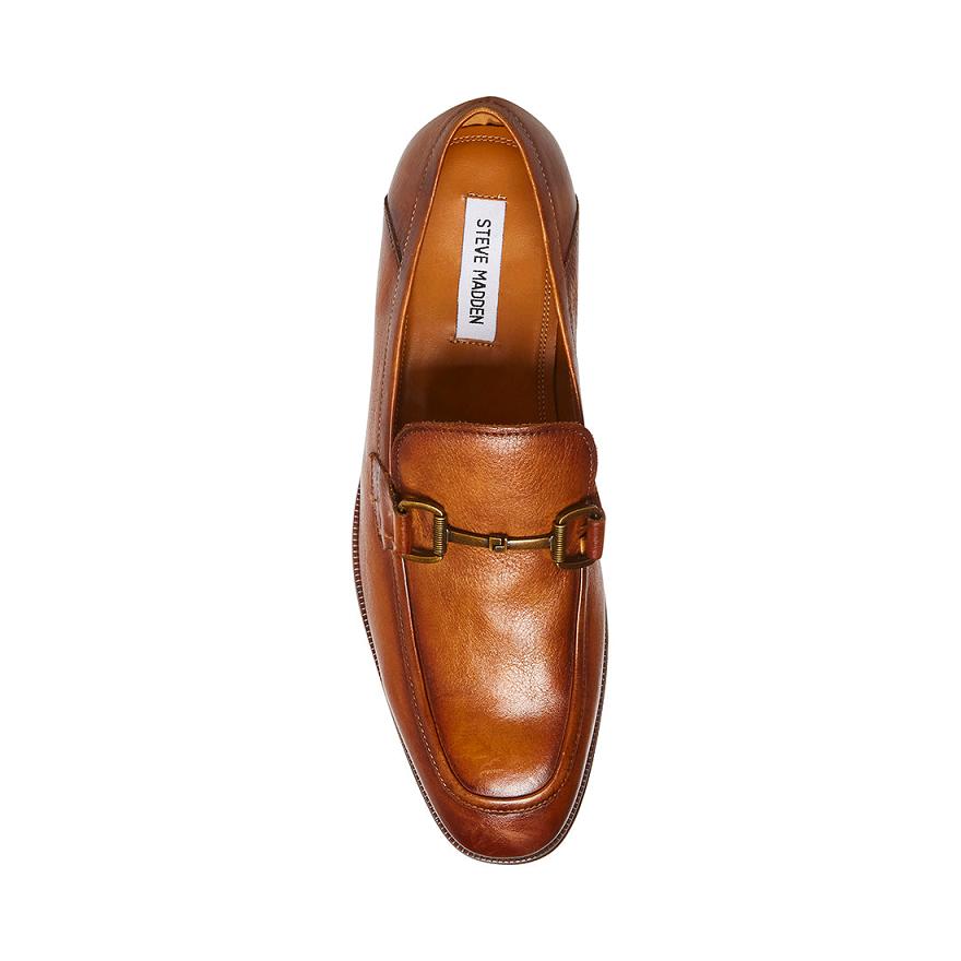 Steve Madden AAHRON Férfi Loafer Cipő Barna | 815XQYNEH