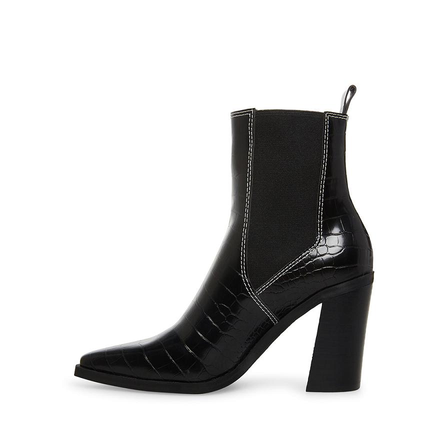 Steve Madden AKORI Női Bokacsizma Fekete | 826HWERFG