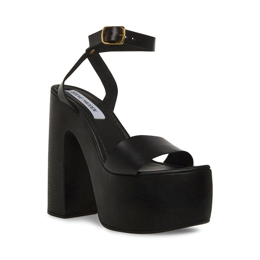 Steve Madden ALESSIA Női Platform Cipő Fekete | 301JLNDEK