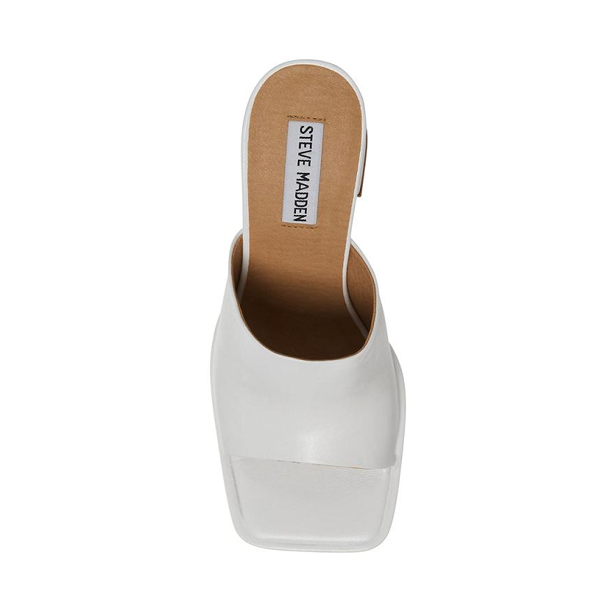 Steve Madden ALEX Női Mule Cipő Fehér | 584VOWAFB