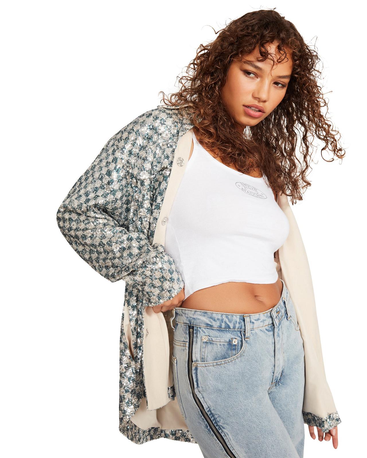 Steve Madden ANDEE SHACKET Női Kabátok Titán | 209BPNLJO