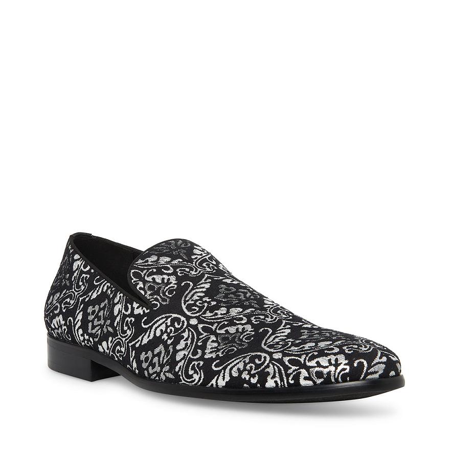 Steve Madden ANTWERP Férfi Loafer Cipő Fekete Színes | 532RLGOBA