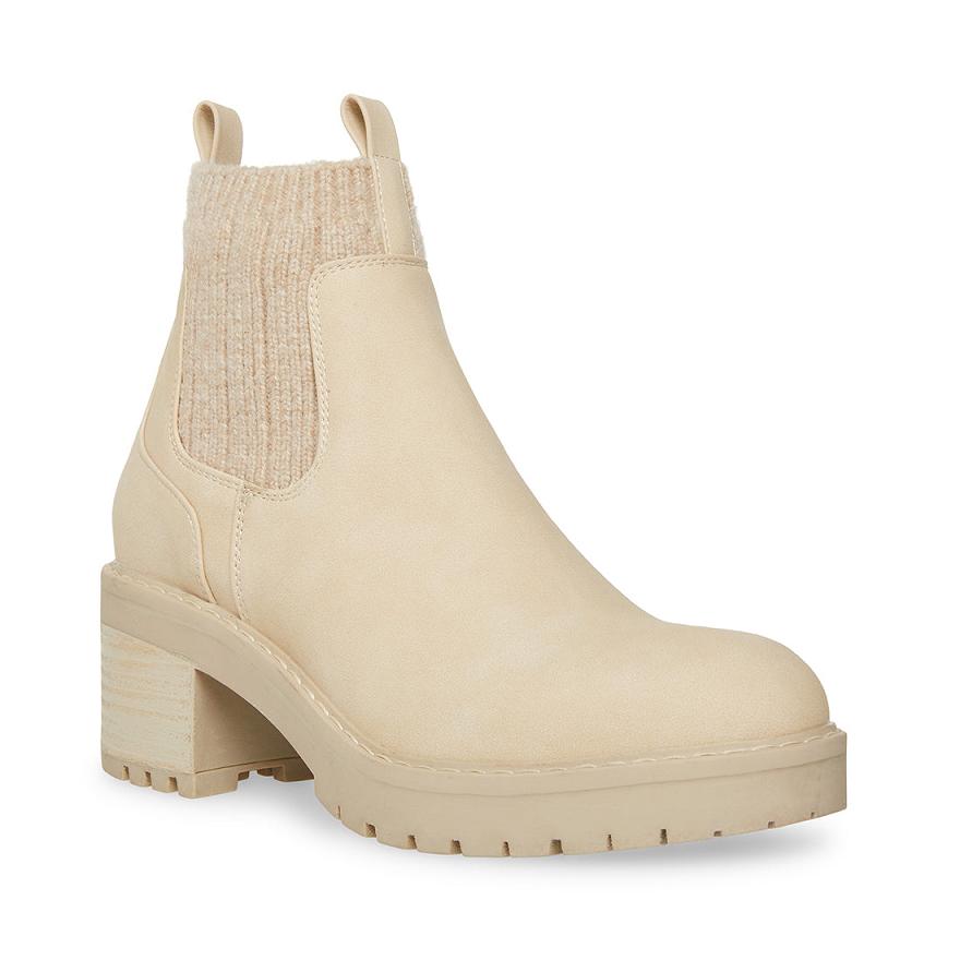 Steve Madden APOLLO Női Bokacsizma Bone | 915SGJUPC
