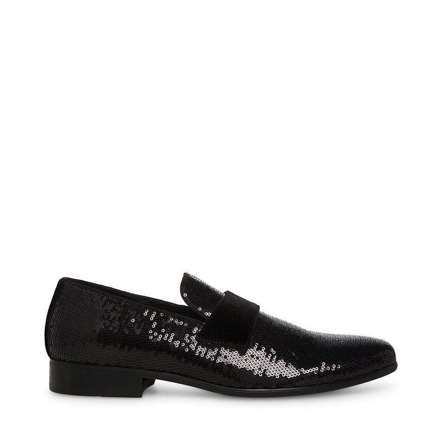 Steve Madden ARLES Férfi Loafer Cipő Fekete | 296LRXWYO