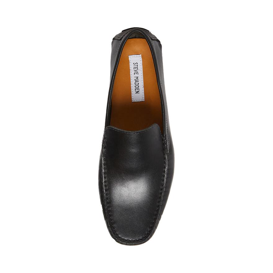 Steve Madden BERGAMO Férfi Loafer Cipő Fekete | 035VFZCXK