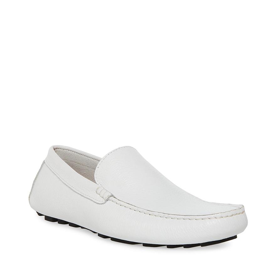Steve Madden BERGAMO Férfi Loafer Cipő Fehér | 473YKCZNP