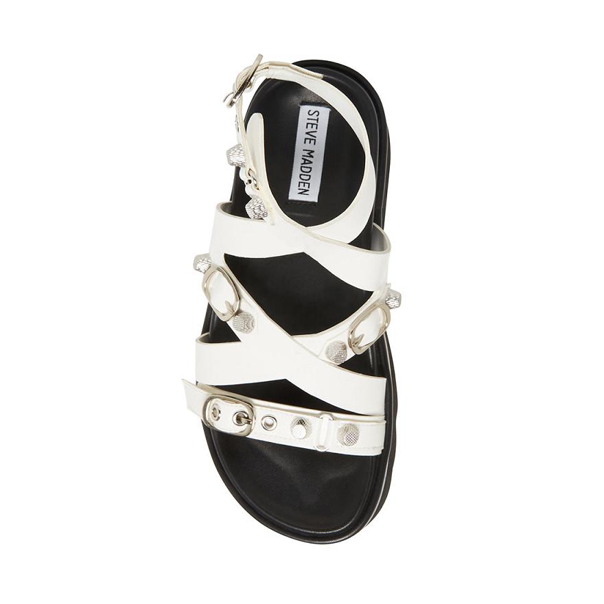 Steve Madden BRANT Női Szandál Fehér | 049CORQYV