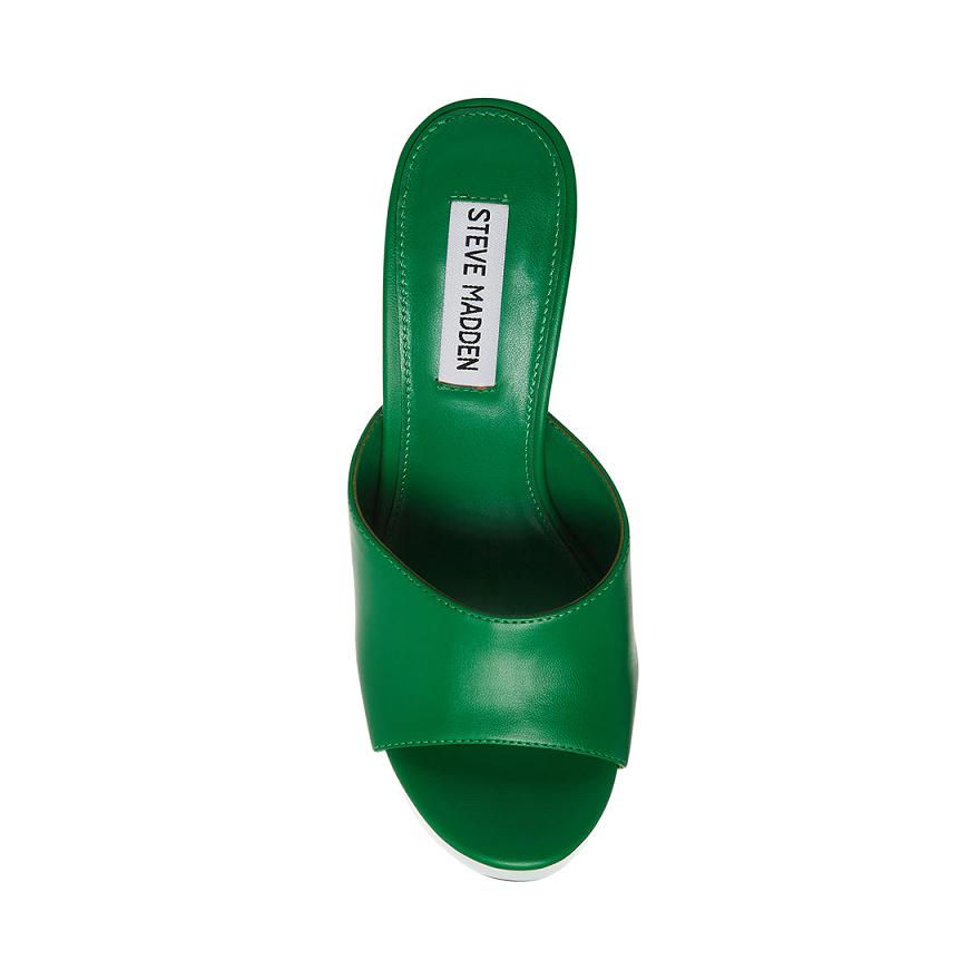 Steve Madden BRISTAL Női Mule Cipő Zöld | 762YZOVST