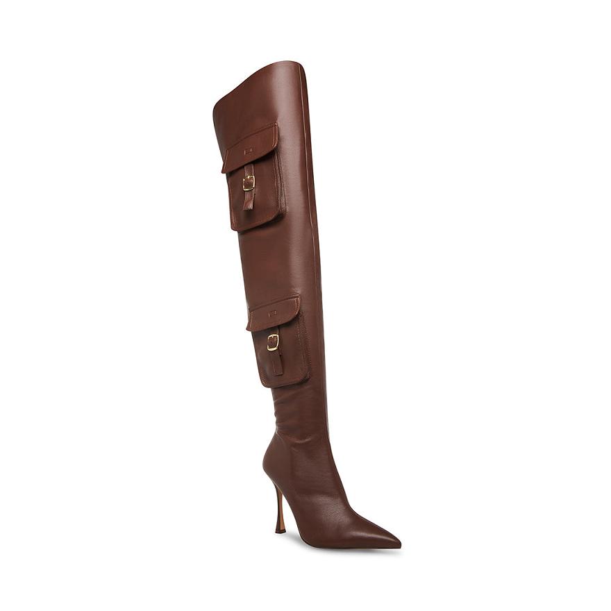 Steve Madden BRITY Női Csizma Barna | 781NYCQWS