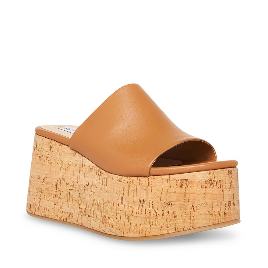 Steve Madden CALYSTA Női Lapos Szandál Barna | 615MDZEVO