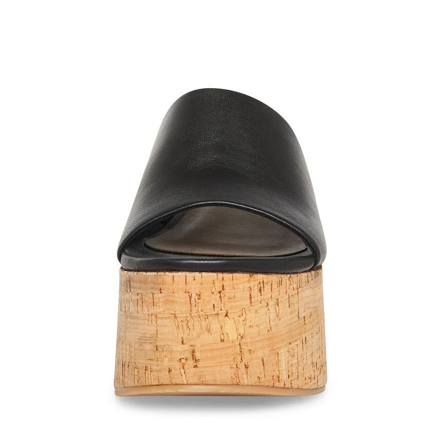 Steve Madden CALYSTA Női Lapos Szandál Fekete | 209BGRFTC