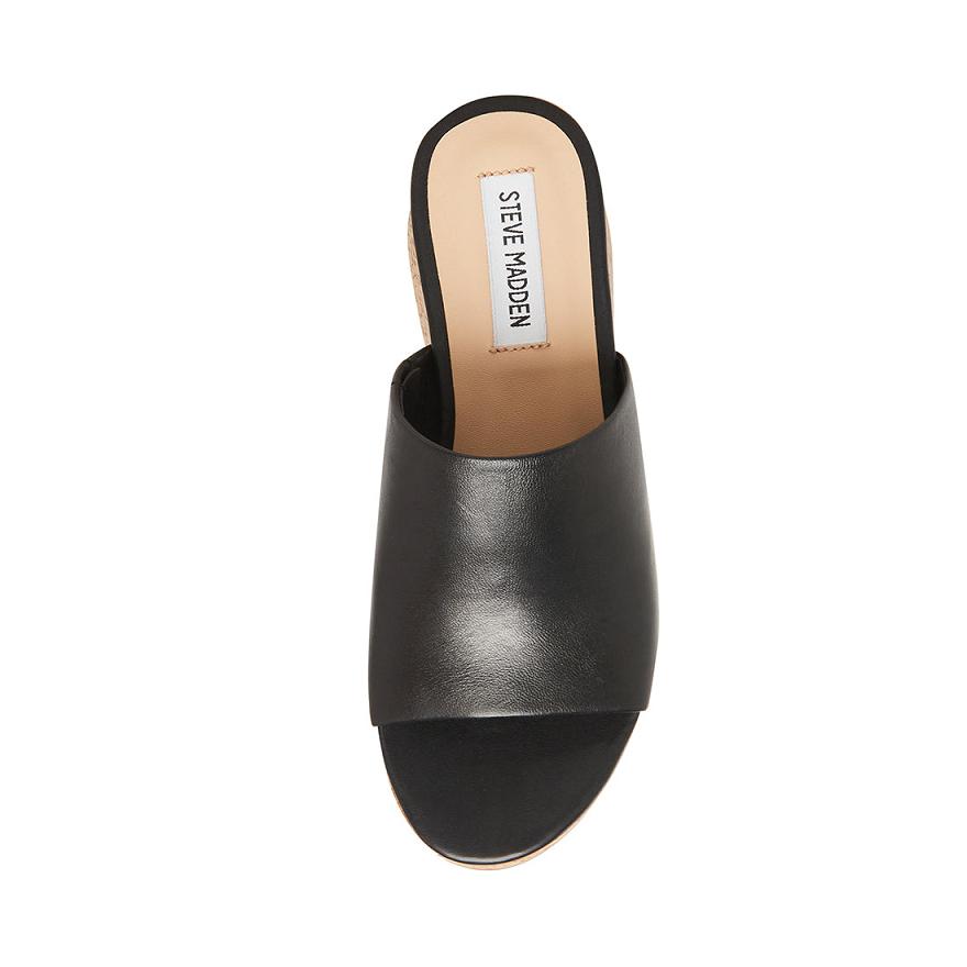 Steve Madden CALYSTA Női Lapos Szandál Fekete | 209BGRFTC