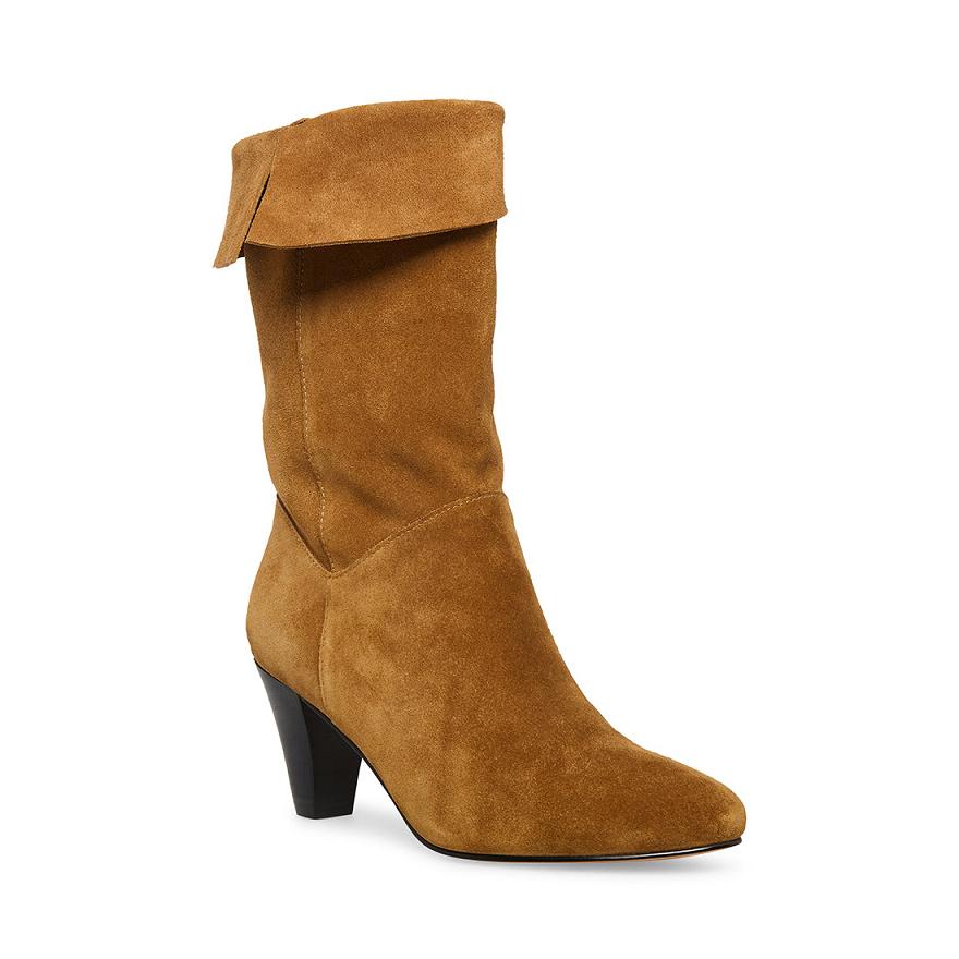 Steve Madden CHARLOTTE Női Bokacsizma Taupe | 047FWAUIS