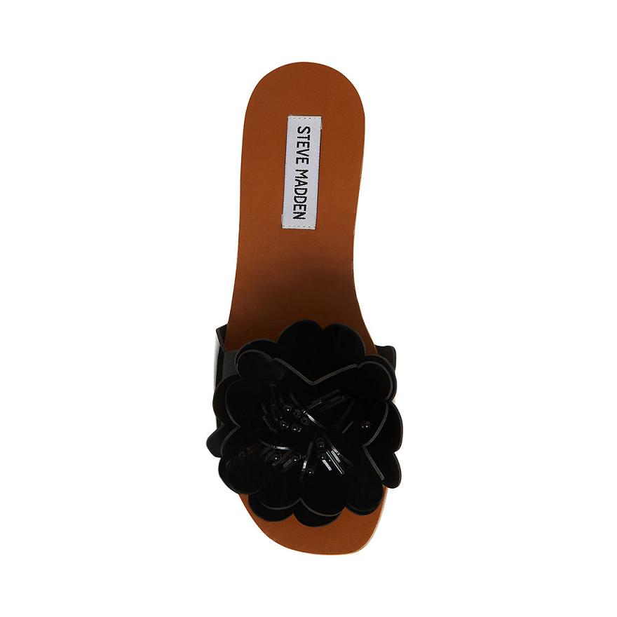 Steve Madden CHELSEA Női Papucs Fekete | 630GXESBJ