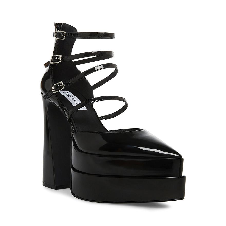 Steve Madden CLARA Női Platform Cipő Fekete | 801UNJVOC