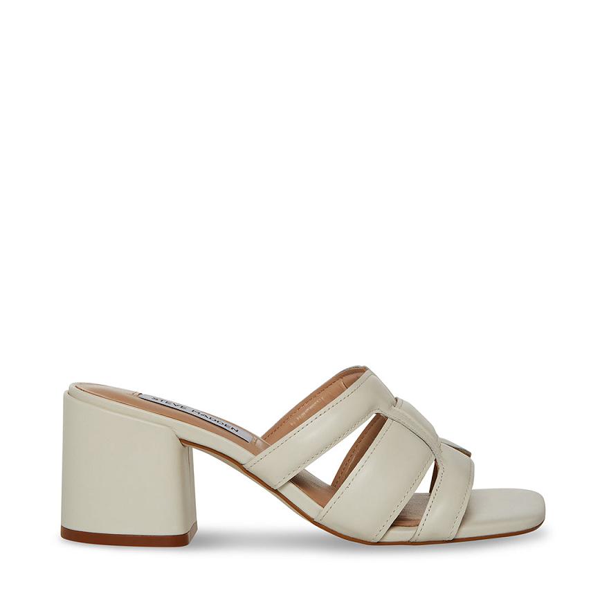 Steve Madden CLOVER Női Mule Cipő Fehér | 946LUEPKX