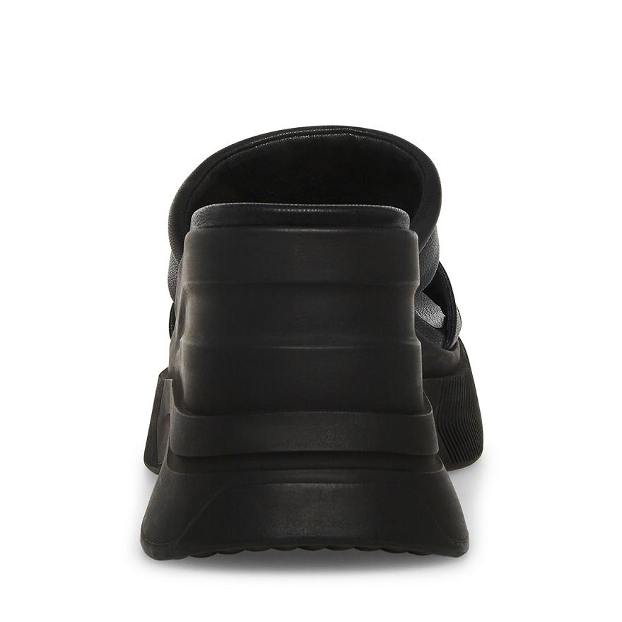 Steve Madden CLUE Női Szandál Fekete | 736NRSVFP
