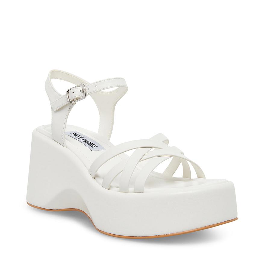 Steve Madden CRAZY30 Női Szandál Fehér | 297KDAGTE