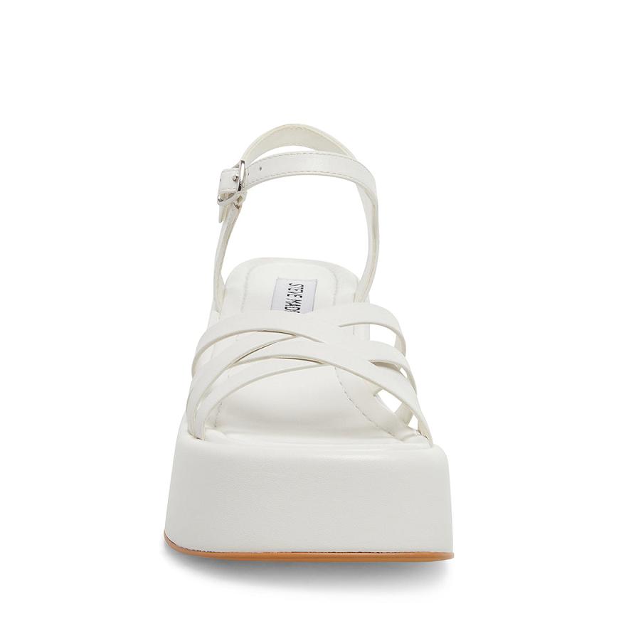 Steve Madden CRAZY30 Női Szandál Fehér | 297KDAGTE