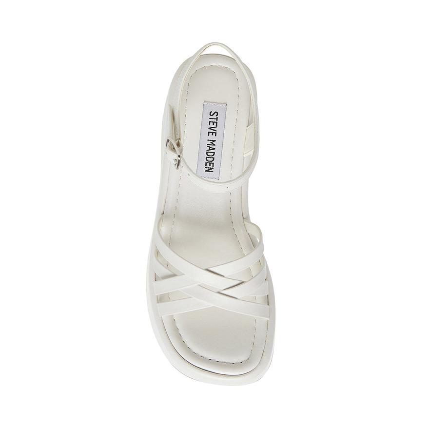 Steve Madden CRAZY30 Női Szandál Fehér | 297KDAGTE