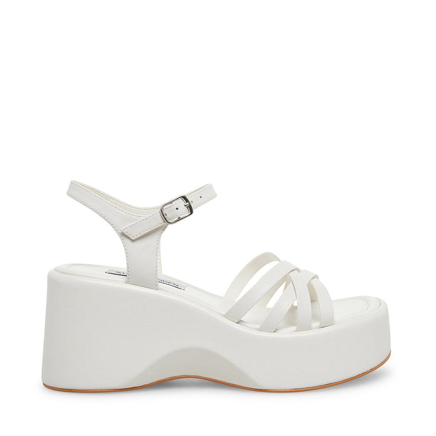 Steve Madden CRAZY30 Női Szandál Fehér | 297KDAGTE