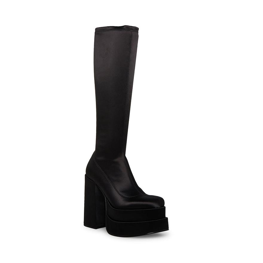 Steve Madden CYPRESS Női Csizma Fekete | 583VXSAFB