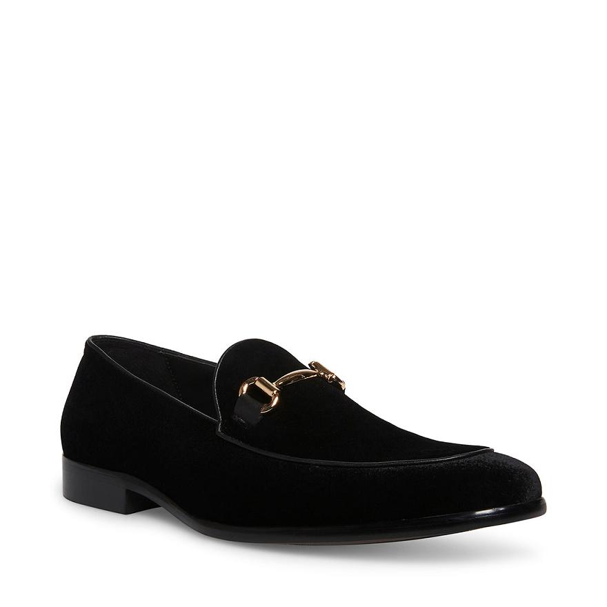 Steve Madden DIEGO-V Férfi Loafer Cipő Fekete | 109HNZFWP