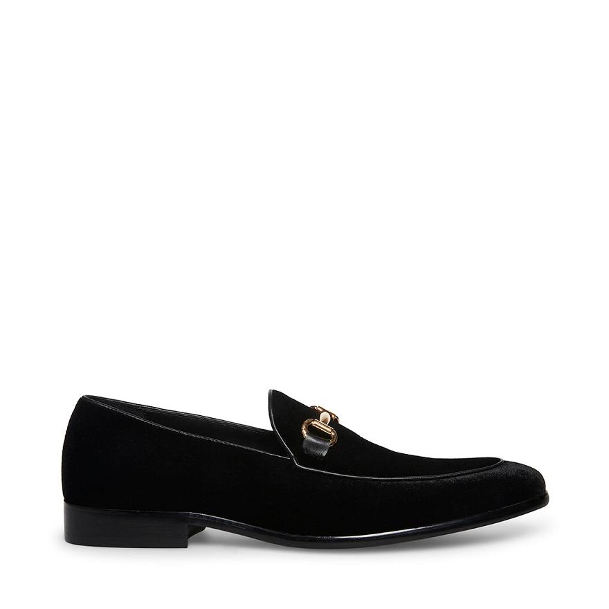 Steve Madden DIEGO-V Férfi Loafer Cipő Fekete | 109HNZFWP