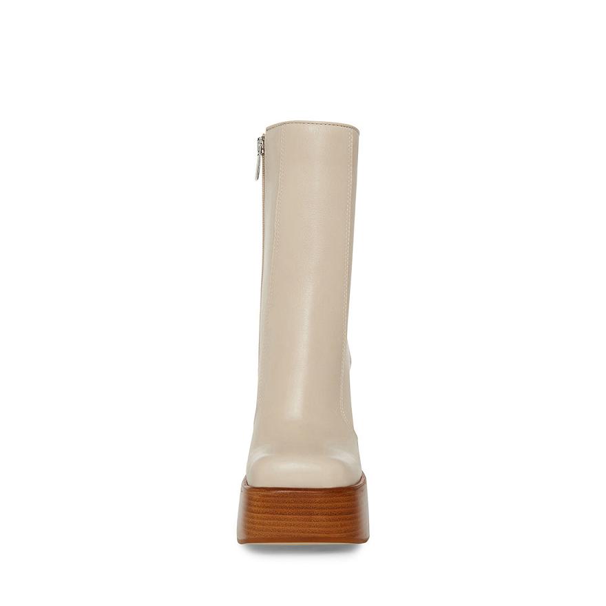 Steve Madden DWANE Női Bokacsizma Bone | 087PLRBIO