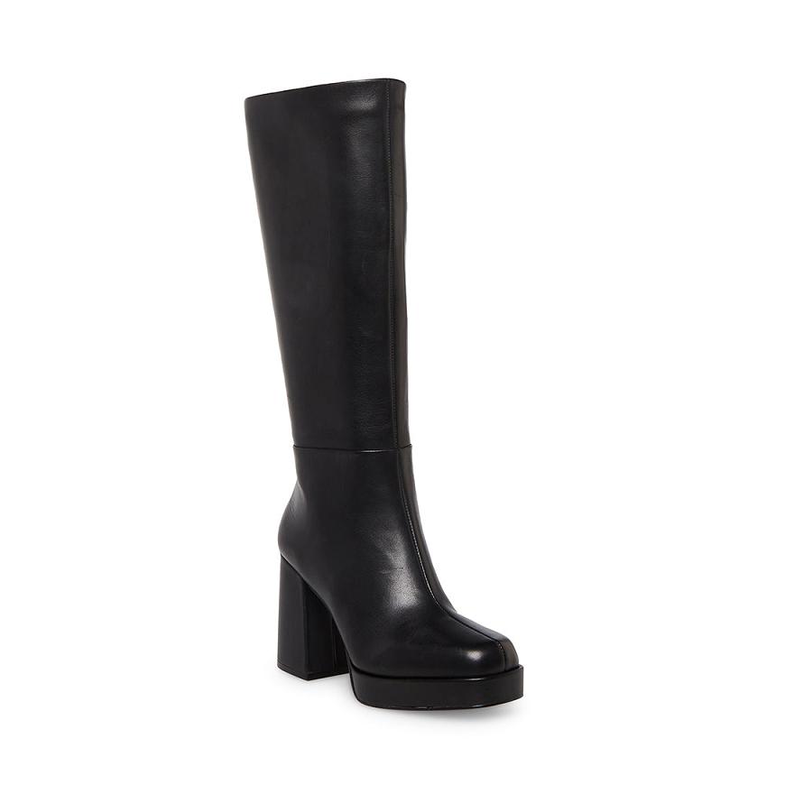Steve Madden ELISE Női Platform Cipő Fekete | 675JQKGNP