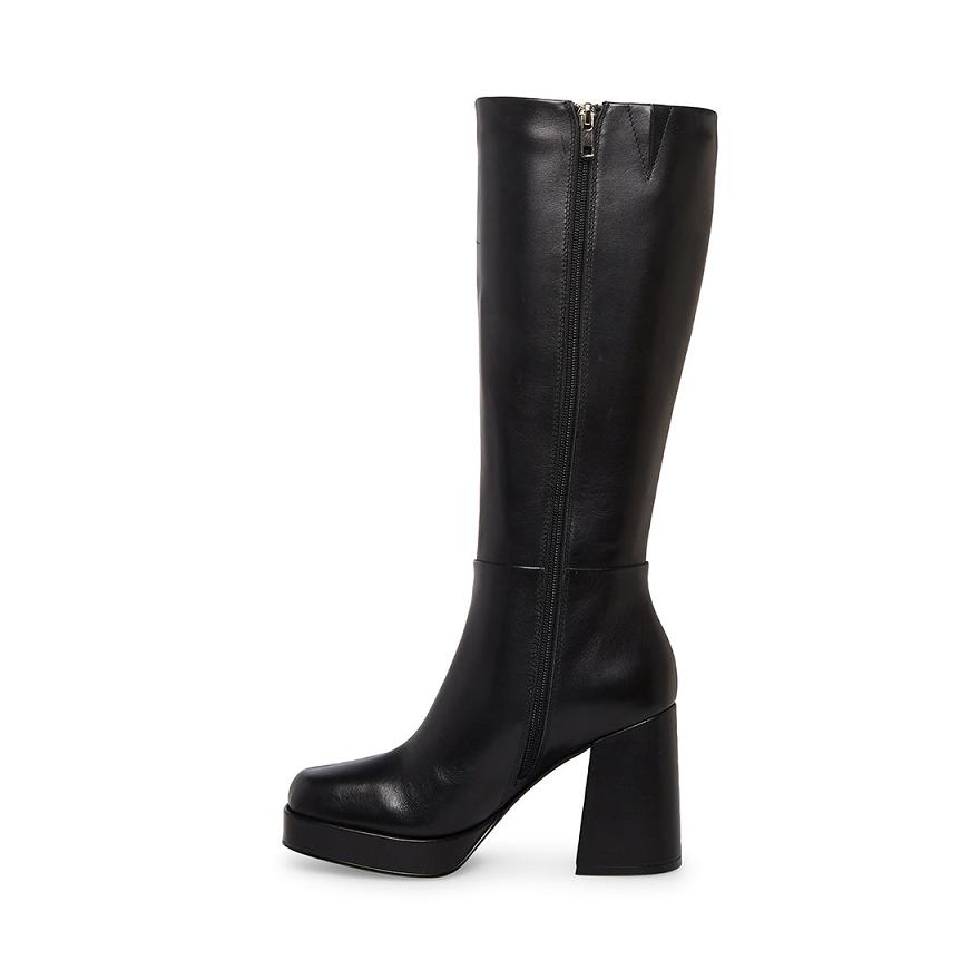 Steve Madden ELISE Női Platform Cipő Fekete | 675JQKGNP