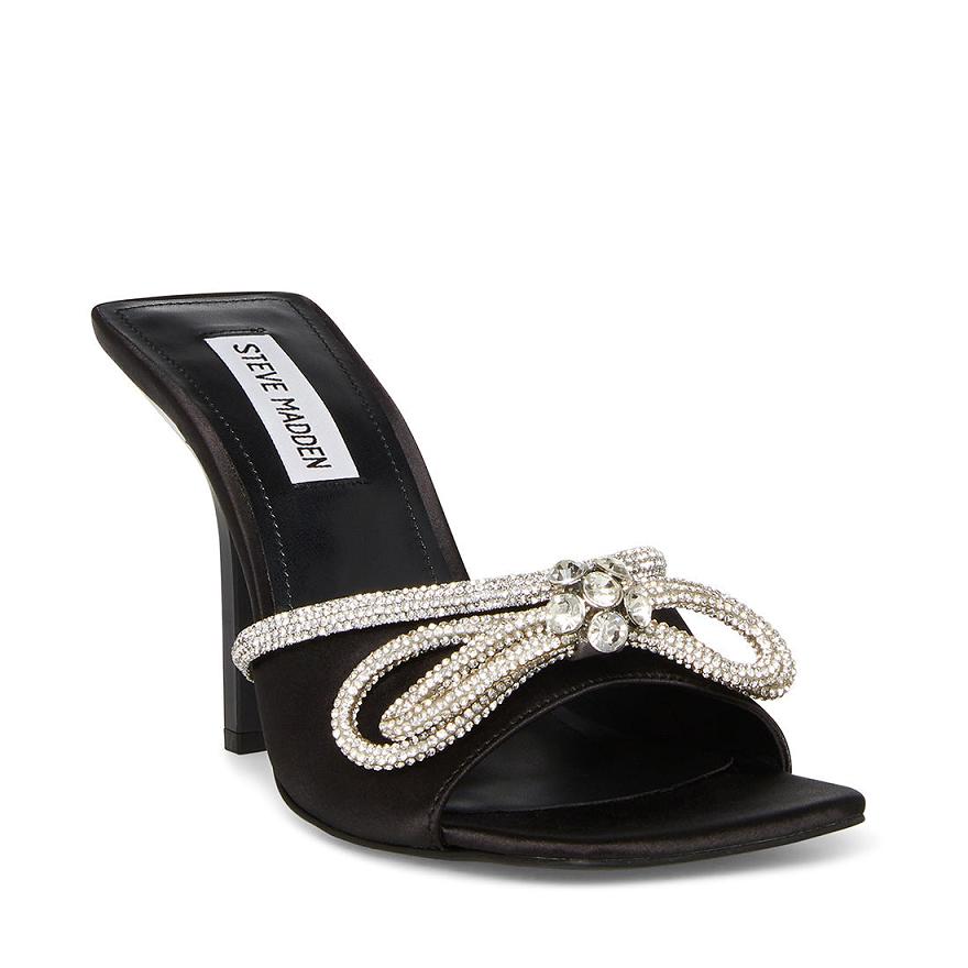 Steve Madden EMBELLISH Női Mule Cipő Fekete | 019YBSCFD