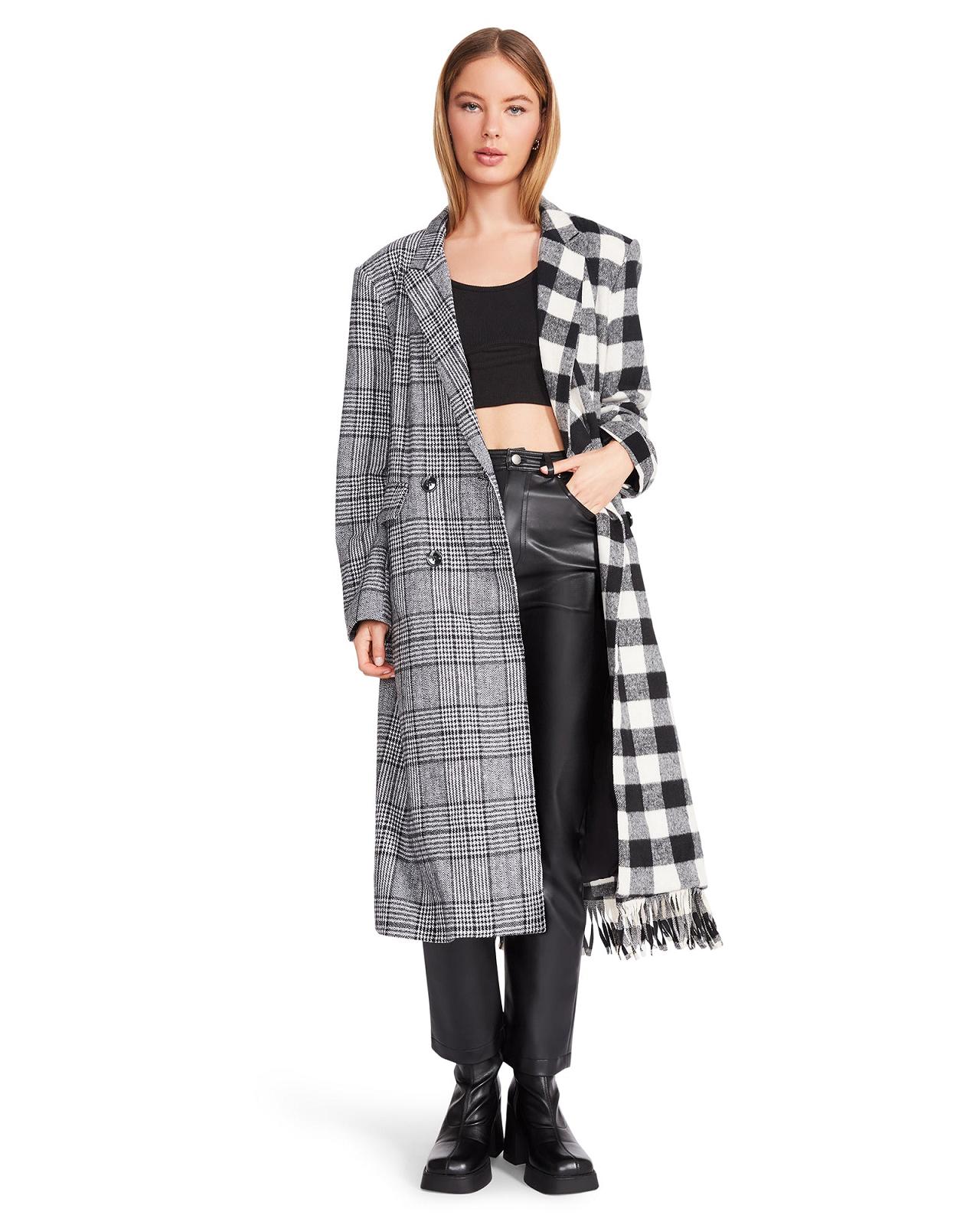 Steve Madden EMILY JACKET Női Kabátok Fekete | 604TBJDKH