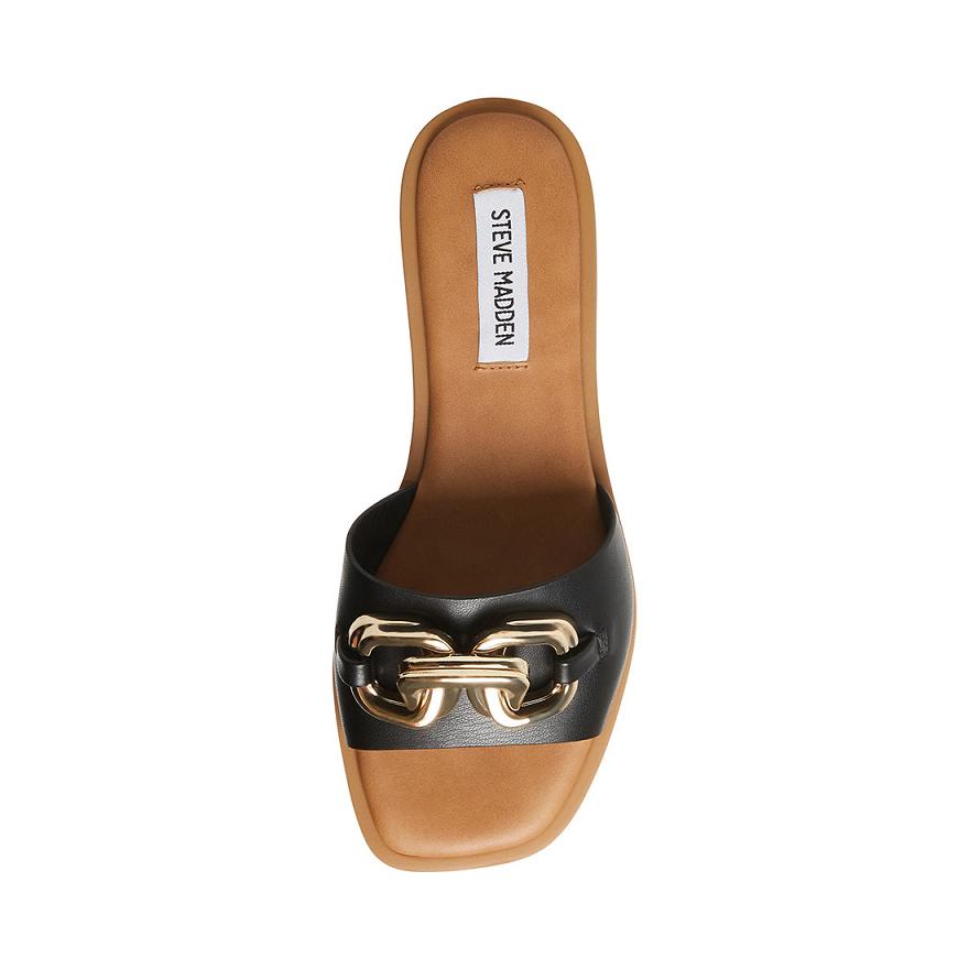 Steve Madden GENE Női Szandál Fekete | 035LNICPZ