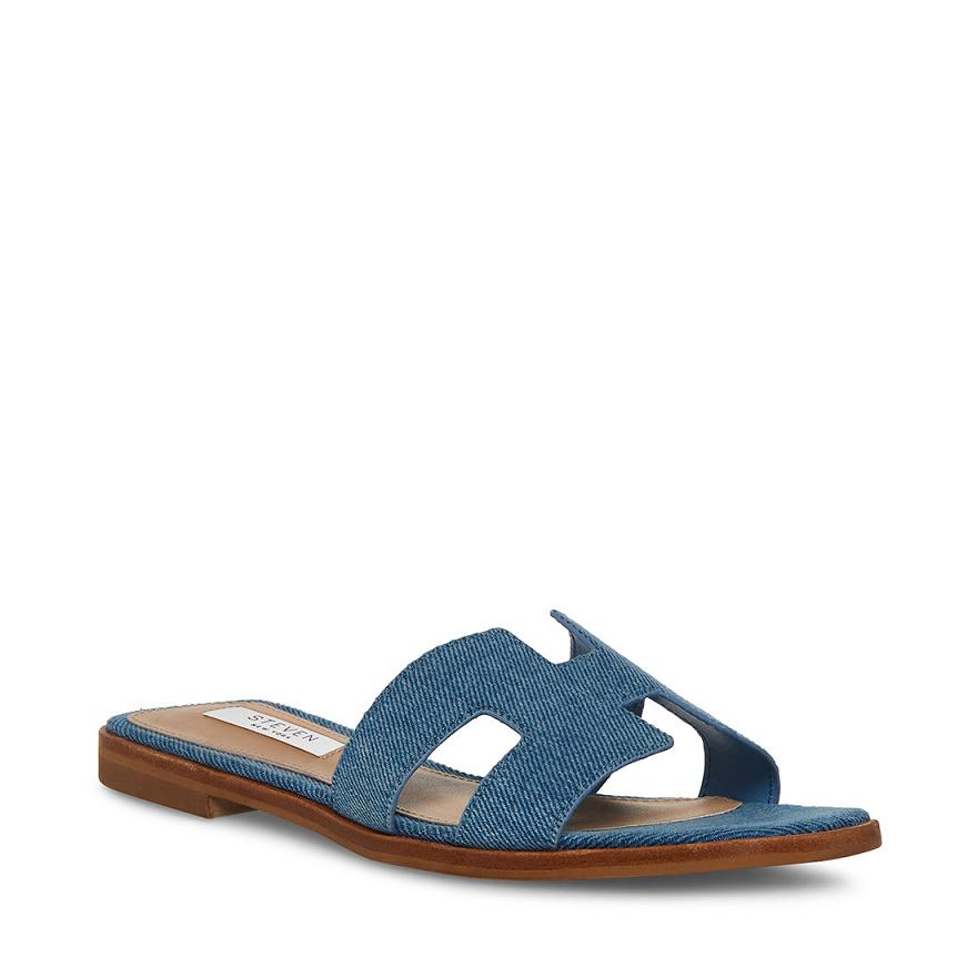 Steve Madden HADYN Női Szandál Denim | 840TBUFWN
