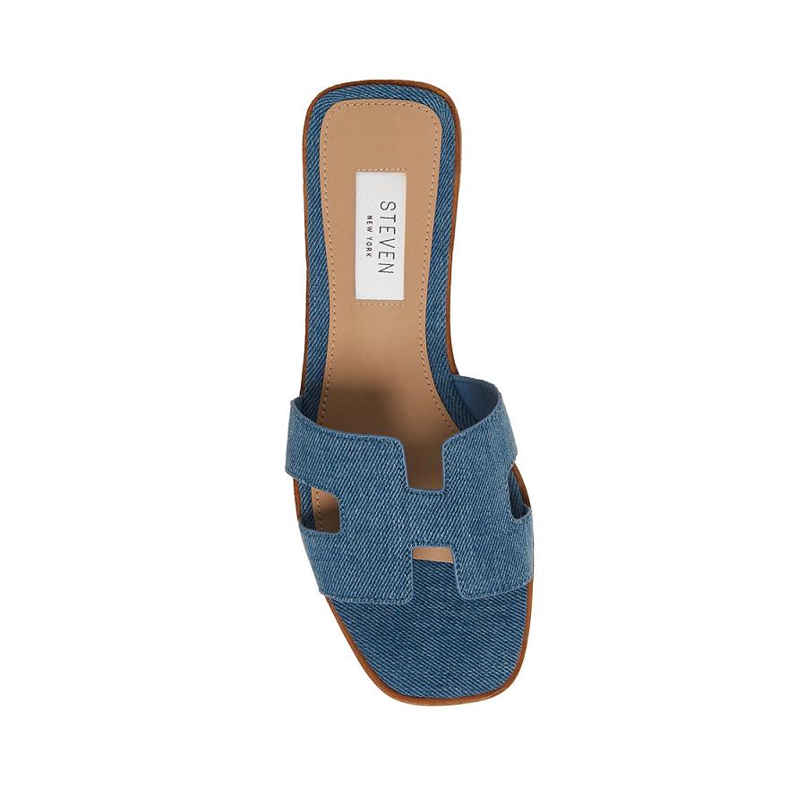 Steve Madden HADYN Női Szandál Denim | 840TBUFWN