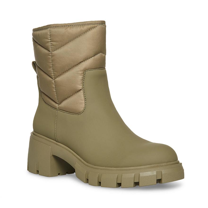 Steve Madden HALDAN Női Bokacsizma Zöld | 043YOSJVM