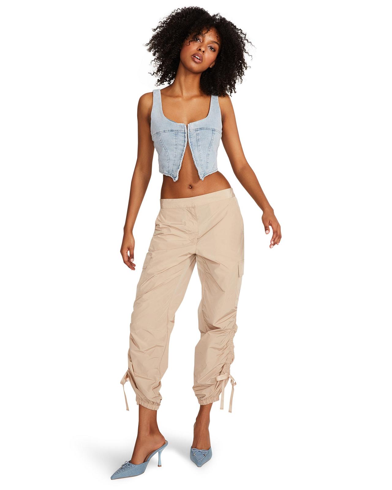 Steve Madden HALLY PANT Női Alsók Khaki | 905NZVDRE