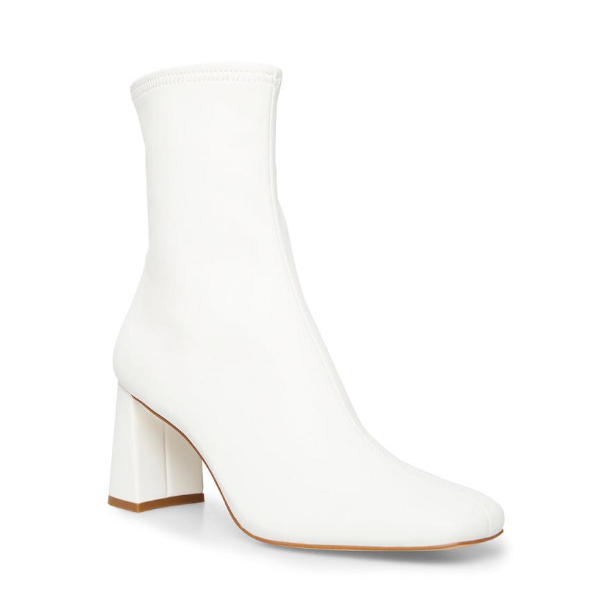 Steve Madden HUSH Női Bokacsizma Fehér | 284DZOWHP