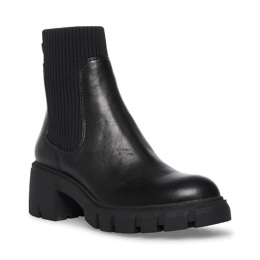 Steve Madden HUTCH Női Bokacsizma Fekete | 041OFDTLY