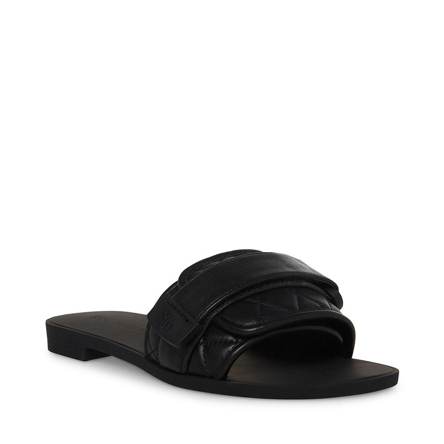 Steve Madden JANELLE Női Papucs Fekete | 072LYKNOR