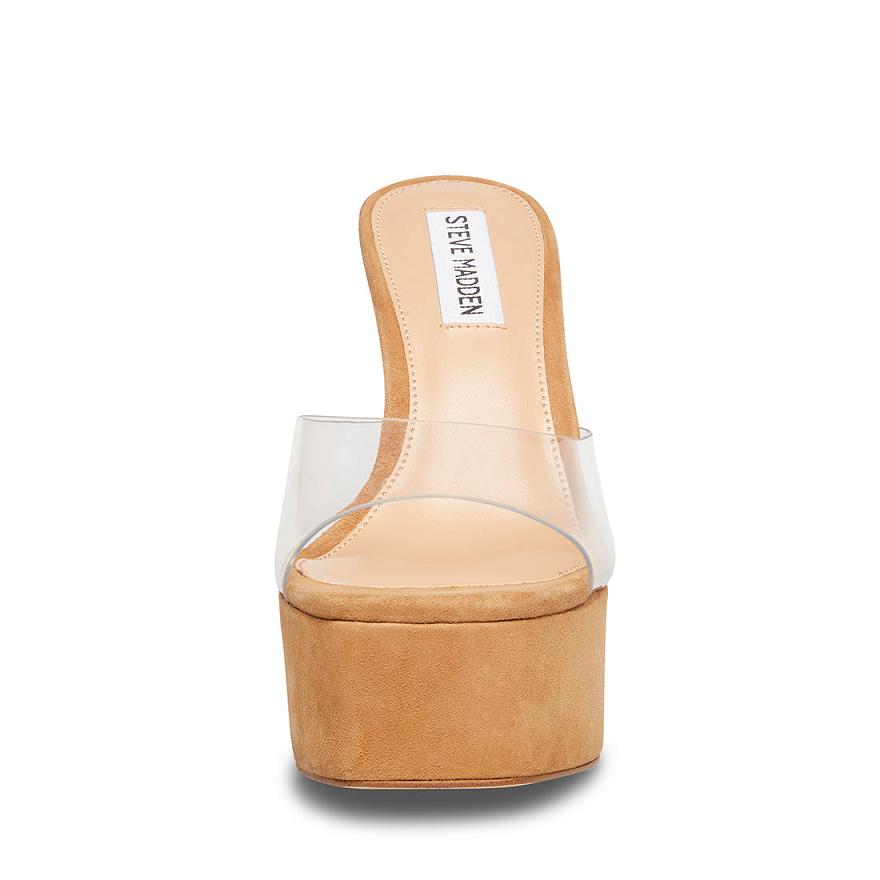 Steve Madden KACIE Női Platform Cipő Clear | 732XFETCK
