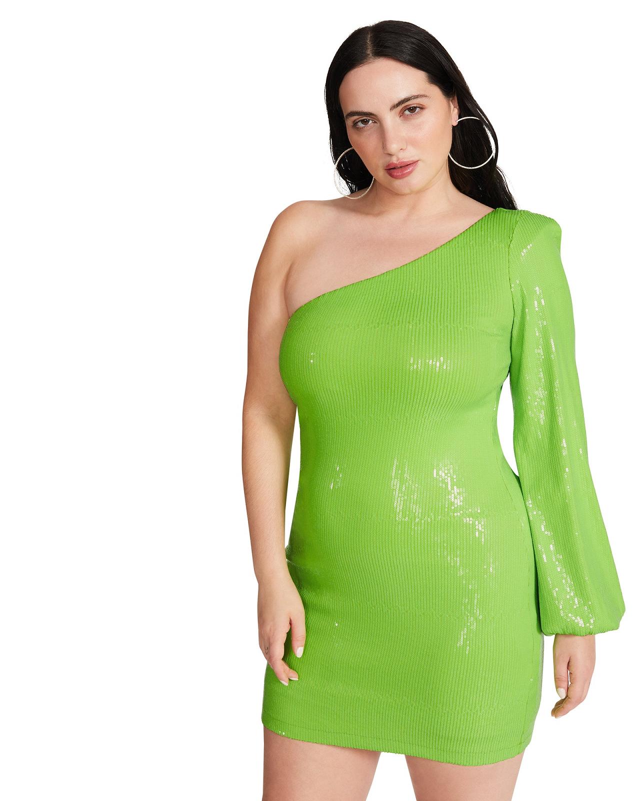 Steve Madden KATYA DRESS Női Ruha Zöld | 937ZVKXQN