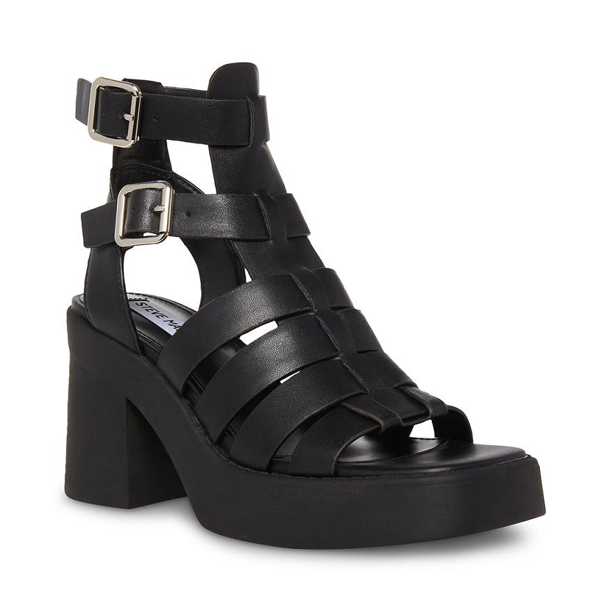 Steve Madden KIONA Női Szandál Fekete | 235NJCTPZ
