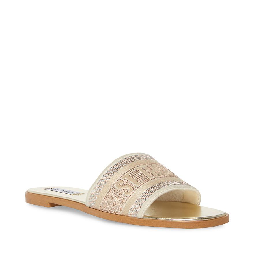 Steve Madden KNOX-R Női Papucs Arany | 457ORFDBN