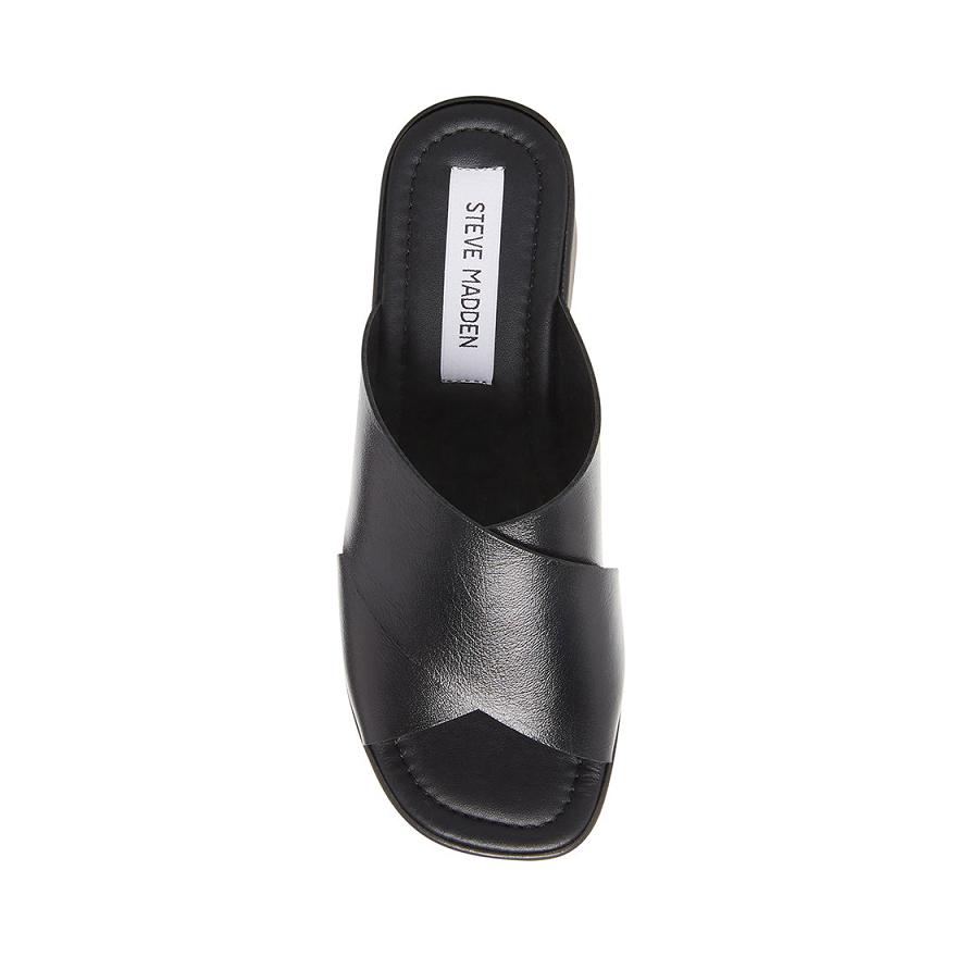 Steve Madden KODY Női Szandál Fekete | 927CFULKI