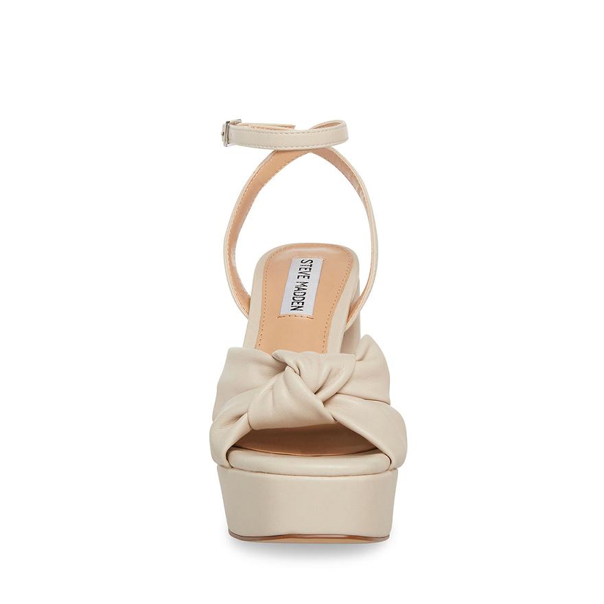 Steve Madden LALA Női Platform Cipő Bone | 507VREUCY