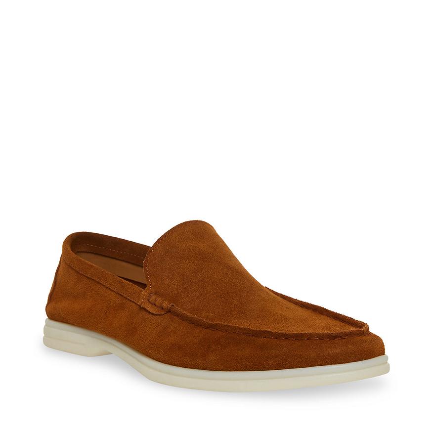 Steve Madden LARKEN Férfi Loafer Cipő Barna | 165QICRVW