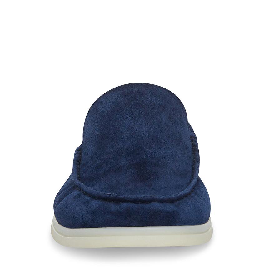 Steve Madden LARKEN Férfi Loafer Cipő Sötétkék | 783XQLKGO
